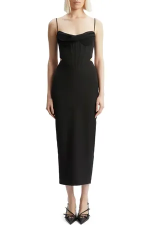Bardot Martini Corset Cutout Midi Dress in at Nordstrom, Size 12