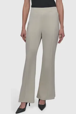 DKNY Wide Leg Scuba Knit Pants in at Nordstrom, Size X-Large