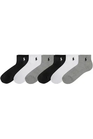 Ralph Lauren 6-Pack Ankle Socks in at Nordstrom, Size 9