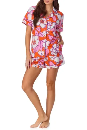 BedHead Print Stretch Organic Cotton Jersey Short Pajamas in at Nordstrom, Size Large