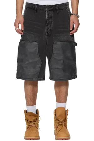 KSUBI Maxx Operator Torqued Denim Shorts in at Nordstrom, Size 34
