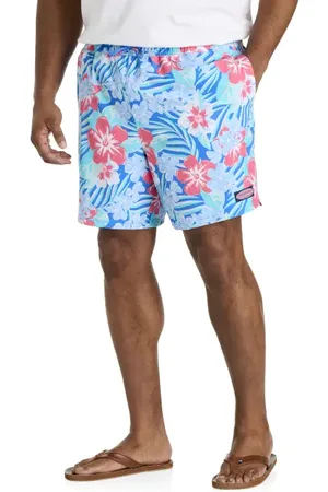 Vineyard Vines Big & Tall Floral Print Chappy Swim Trunks in at Nordstrom, Size 2X Big