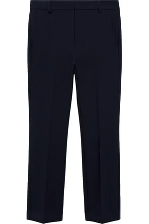 MANGO Pleated Straight Leg Ankle Pants in at Nordstrom, Size 6