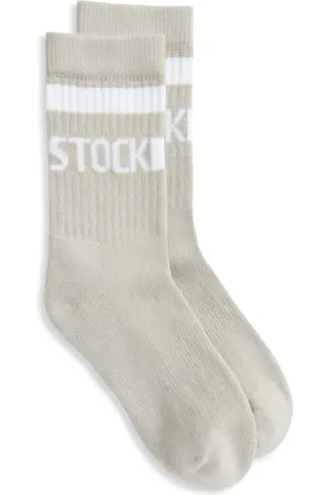 Birkenstock Stripe Logo Crew Socks in at Nordstrom, Size 36