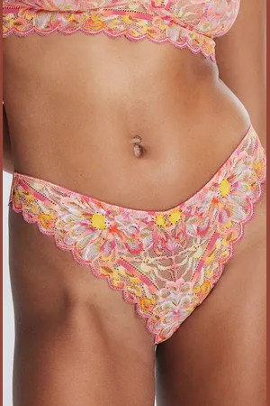 Savage X Fenty Sunray Lace Thong in at Nordstrom, Size Medium