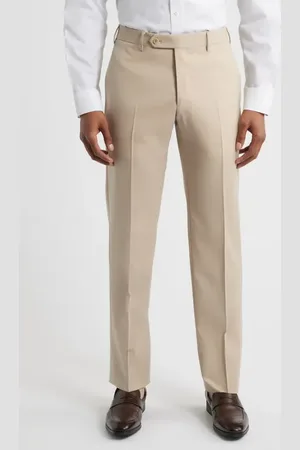 ZANELLA Parker Stretch Wool Trousers in at Nordstrom, Size 33