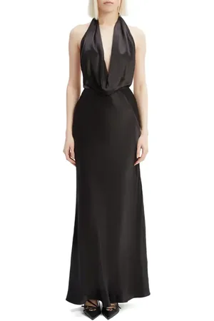 Bardot Nola Halter Neck Satin Dress in at Nordstrom, Size 8