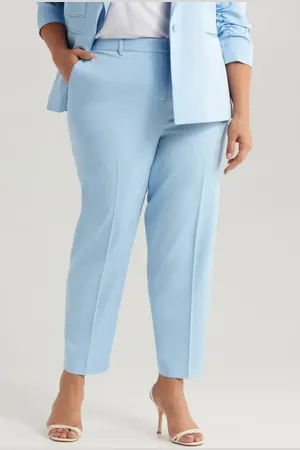Tahari ASL Classic Pinstripe Straight Leg Pants in at Nordstrom, Size 18W