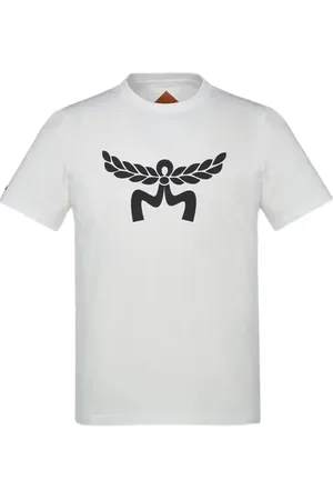 MCM Laurel Logo Print T-Shirt in Organic Cotton in at Nordstrom, Size X-Large