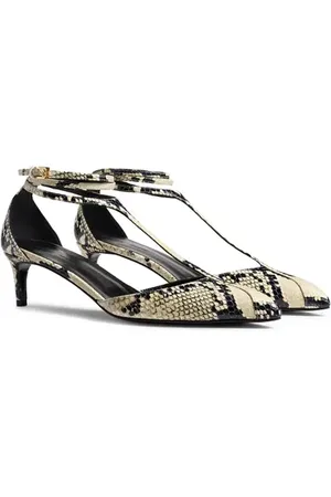 Khaite Mia Kitten Heel Pointed Toe T-Strap Pump in at Nordstrom, Size 6Us