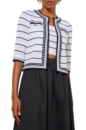 Ming Wang Stripe Cardigan in at Nordstrom, Size X-Small