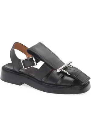 Alexander McQueen T-Bar Fisherman Sandal in at Nordstrom, Size 5Us