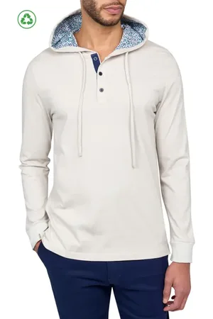 Construct Slim Fit Solid Drawstring Hoodie in at Nordstrom, Size Large