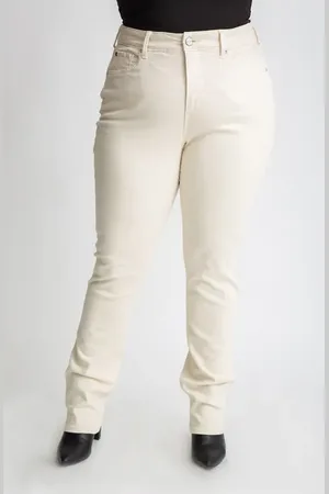 Slink High Waist Straight Leg Jeans in at Nordstrom, Size 22W