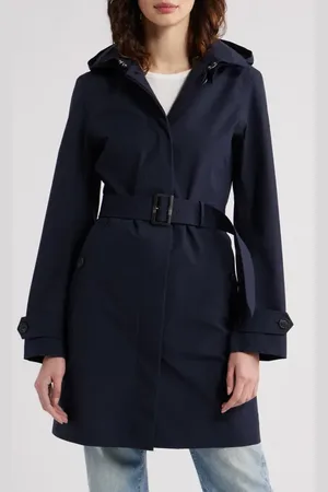 save the duck Jackie Water Resistant Raincoat with Removable Hood in at Nordstrom, Size 4
