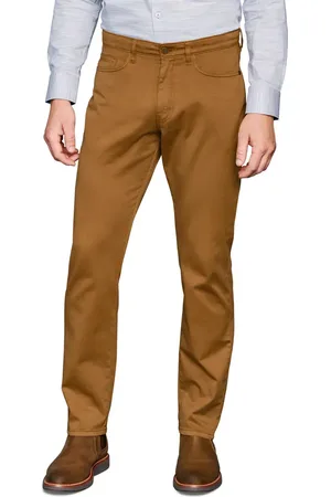 Johnston & Murphy Straight Leg Stretch Pima Cotton Pants in at Nordstrom, Size 33 X 32