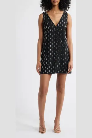 Sani Payal Embellished Shift Minidress in at Nordstrom, Size Medium
