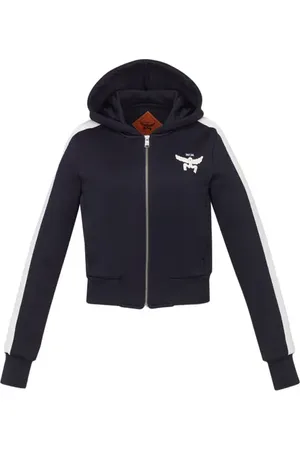 MCM Essential Logo Terry Zip Hoodie in at Nordstrom, Size Medium Eu