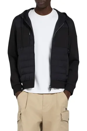 Moose Knuckles Garnier Air Down Hybrid Hooded Jacket in at Nordstrom, Size Large