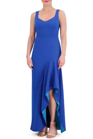 Vince Camuto Ruffle Slit Scuba Crepe Dress in at Nordstrom, Size 2