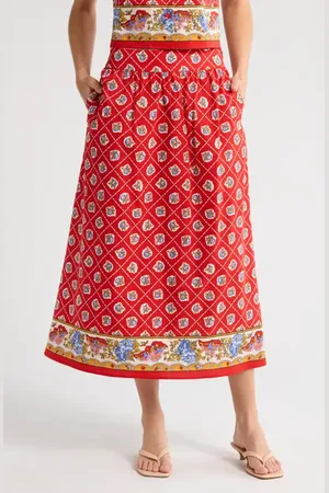 WAYF Josefina Cotton Blend Skirt in at Nordstrom, Size X-Small