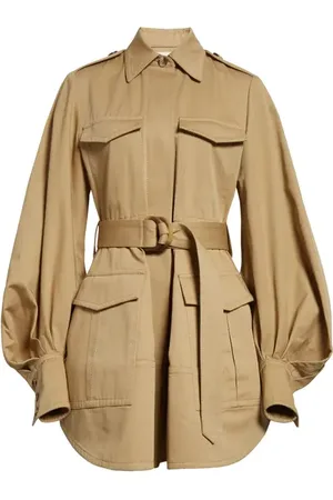 ZIMMERMANN Long Sleeve Belted Cargo Minidress in at Nordstrom, Size 0P