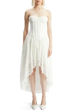 Bardot Felicidad Strapless Lace Dress in at Nordstrom, Size 10
