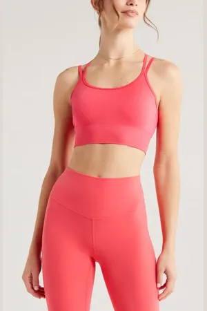 Zella Seamless Strappy Sports Bra in at Nordstrom, Size X-Small