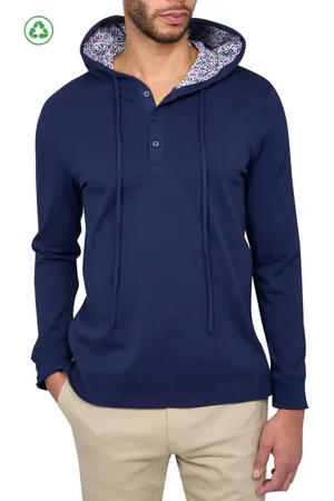 Construct Slim Fit Solid Drawstring Hoodie in at Nordstrom, Size Large