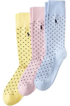 Ralph Lauren Pindot Assorted 3-Pack Dress Socks in at Nordstrom