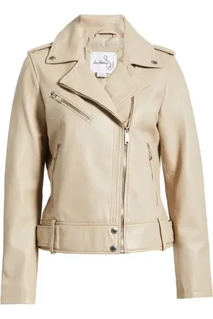 Sam Edelman Lambskin Moto Jacket in at Nordstrom, Size X-Large