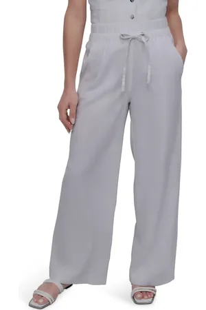 DKNY Linen Blend Drawstring Pants in at Nordstrom, Size X-Large