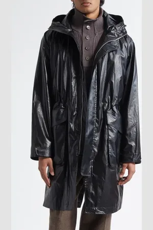 OUR LEGACY Tempesta Cotton Faux Leather Parka in at Nordstrom, Size 40 Us