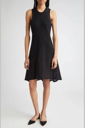 BITE Shield Sleeveless Open Knit Organic Cotton Dress in at Nordstrom, Size 8 Us