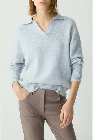 THEORY Cotton & Wool Polo Sweater in at Nordstrom, Size Small
