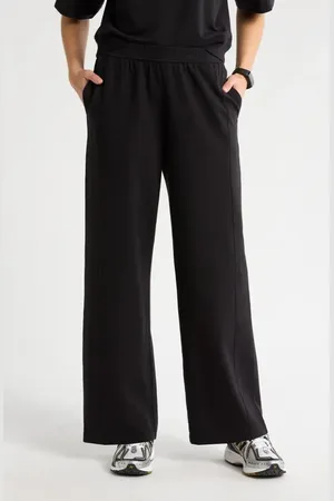 Zella Luxe Terry Wide Leg Pocket Pants in at Nordstrom, Size Small