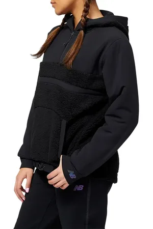 New Balance Q Speed Water Repellent Mixed Media Half Zip Jacket in at Nordstrom, Size Large