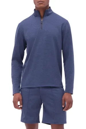 Bugatchi Quarter Zip Performance Pullover in at Nordstrom, Size Xx-Large