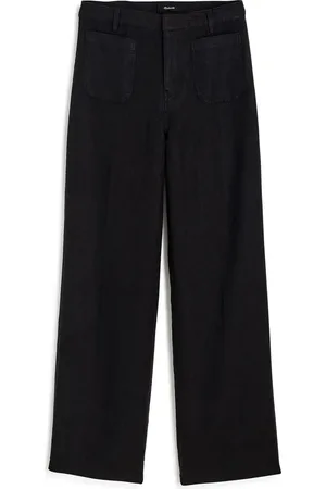 Madewell Patch Pocket Linen Flare Pants in at Nordstrom, Size 14
