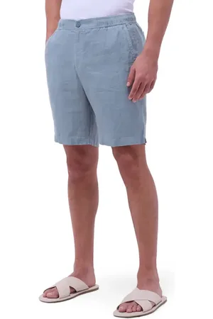 Bugatchi Trent Drawstring Linen Shorts in at Nordstrom, Size Xx-Large