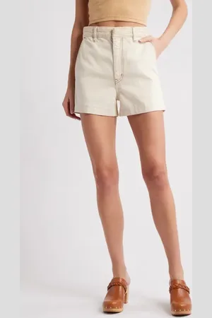 Frame The Trapunto High Waist Denim Shorts in at Nordstrom, Size 24