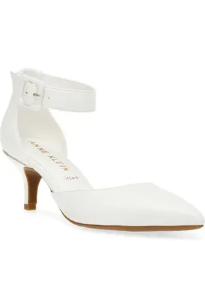Anne Klein Fabulist Ankle Strap Pointed Toe Pump in at Nordstrom, Size 5.5
