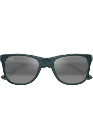 Maui Jim Kikonia XL 53mm Wraparound Rectangular Sunglasses in at Nordstrom