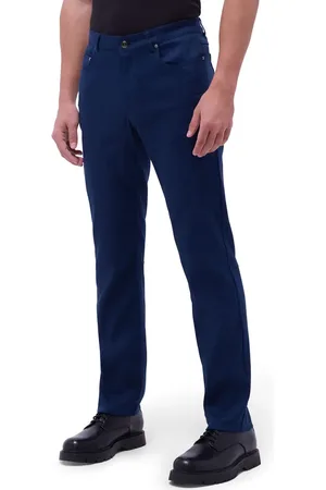 Bugatchi Preston Stretch Linen & Cotton Pants in at Nordstrom, Size 36