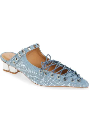 Ganni Eyelets Lace-Up Mule in at Nordstrom, Size 6Us