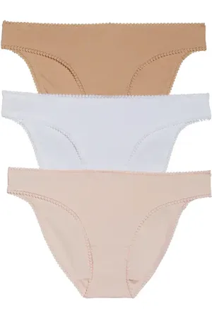 On Gossamer 3-Pack Cotton Hip Bikinis in at Nordstrom, Size Small