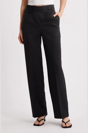 Topshop Asymmetric Wrap Front Pants in at Nordstrom, Size 2 Us