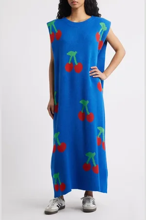 Dressed in Lala Cherry Pie Sleeveless Knit Maxi Dress in at Nordstrom, Size Large