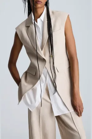 Kenneth Cole Layered Vest with Detachable Shirt Inset in at Nordstrom, Size 14