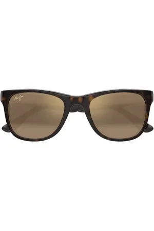 Maui Jim Kikonia XL 53mm Wraparound Rectangular Sunglasses in at Nordstrom